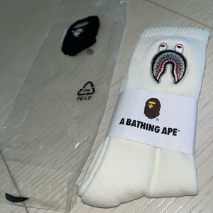 A Bathing Ape Socks White